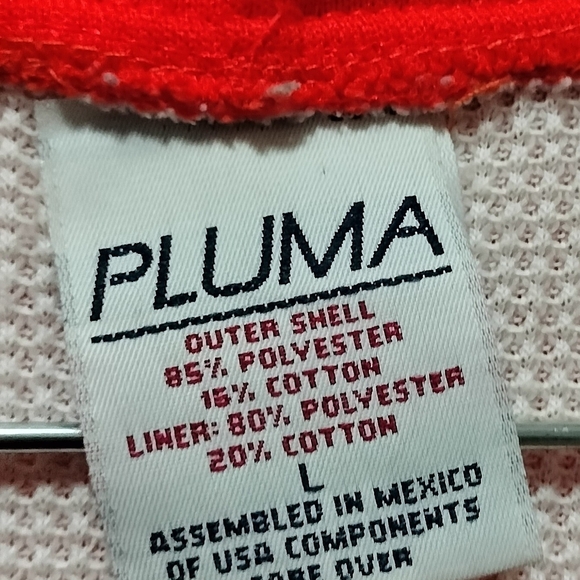 Vintage Pluma Insulated Classic Orange Men's Zip-Up Hoodie-Next Day Shipping - Picture 5 of 8